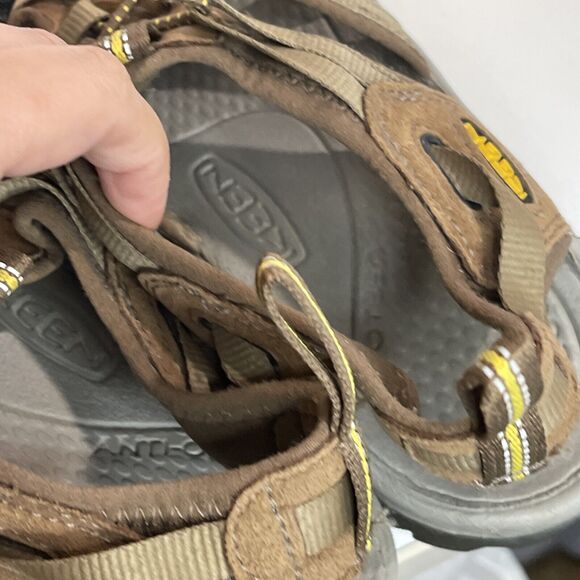 Keen Women's Whisper Sandals Coffee Liqueur/Keen Yellow Size 9 - Picture 9 of 10